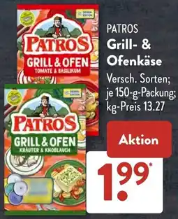 Aldi Süd PATROS Grill- & Ofenkäse Angebot