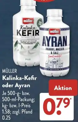 Aldi Süd MÜLLER Kalinka-Kefir oder Ayran Angebot