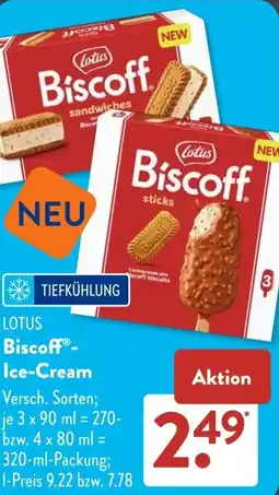 Aldi Süd LOTUS Biscoff Ice-Cream Angebot