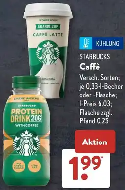 Aldi Süd STARBUCKS Caffè Angebot