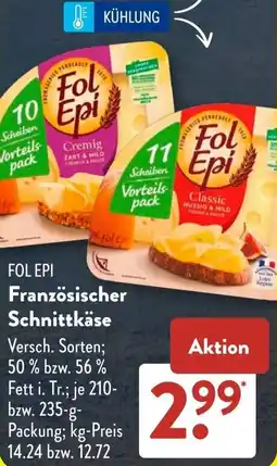 Aldi Süd FOL EPI Französischer Schnittkäse Angebot