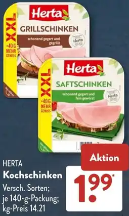 Aldi Süd HERTA Kochschinken Angebot