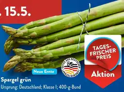 Aldi Süd Spargel grün Angebot