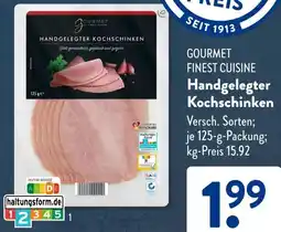 Aldi Süd GOURMET FINEST CUISINE Handgelegter Kochschinken Angebot