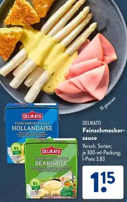 Aldi Süd DELIKATO Feinschmeckersauce Angebot