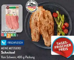 Aldi Süd MEINE METZGEREI Schnitzel Angebot