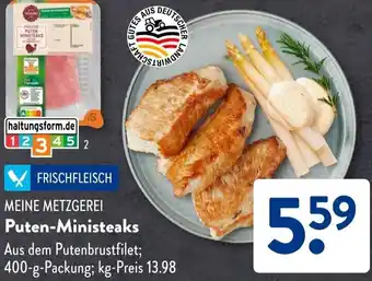 Aldi Süd MEINE METZGEREI Puten-Ministeaks Angebot