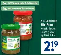 Aldi Süd NUR NUR NATUR Bio-Pesto Angebot