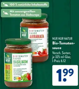 Aldi Süd NUR NUR NATUR Bio-Tomatensauce Angebot