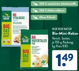 Aldi Süd NUR NUR NATUR Bio-Mini-Kekse Angebot