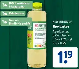 Aldi Süd NUR NUR NATUR Bio-Eistee Angebot