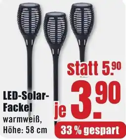 B1 Discount Baumarkt LED-Solar Fackel Angebot