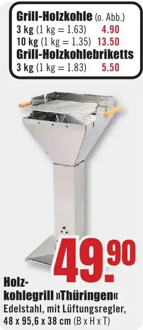 B1 Discount Baumarkt Holzkohlegrill Thüringen Angebot