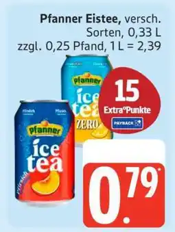 Edeka Pfanner Eistee Angebot