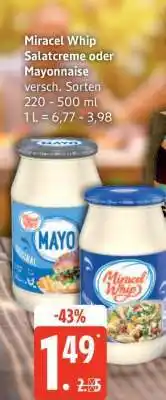 Edeka Miracel Whip Salatcreme oder Mayonnaise Angebot