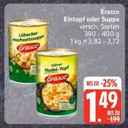 Edeka Erasco Eintopf oder Suppe Angebot