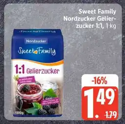 Edeka Sweet Family Nordzucker Gelierzucker 1:1, 1 kg Angebot