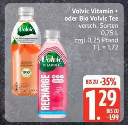 Edeka Volvic Vitamin + oder Bio Volvic Tee Angebot