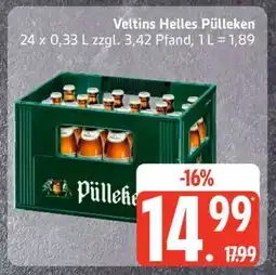 Edeka Veltins helles Pülleken Angebot