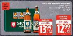 Edeka Spaten Hell oder Franziskaner Bier Angebot