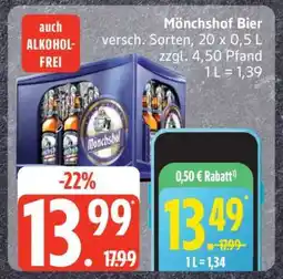 Edeka Mönchshof Bier Angebot