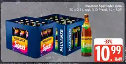 Edeka Paulaner Spezi oder Limo Angebot