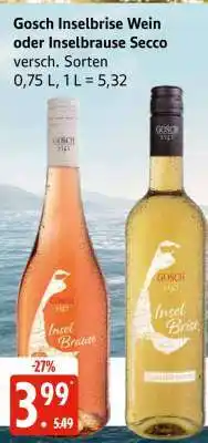 Edeka Gosch Inselbrise Wein oder Inselbrause Secco Angebot