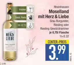 Edeka Moselland mit Herz & Liebe Angebot