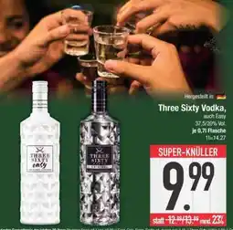 Edeka Three Sixty Vodka, auch Easy Angebot