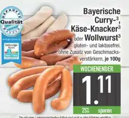 Edeka Bayerische Curry-, Käse-Knacker oder Wollwurst Angebot