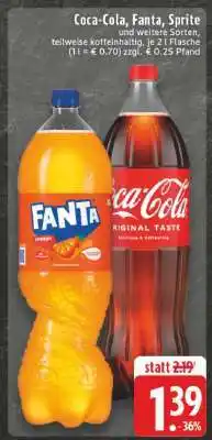 Edeka Coca­Cola/ Fanta/ Sprite Angebot