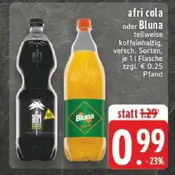 Edeka Afri Cola oder Bluna Angebot