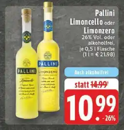 Edeka Pallini Limoncello oder Limonzero Angebot