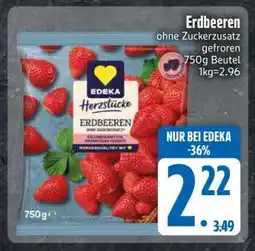 Edeka Erdbeeren ohne Zuckerzusatz gefroren Angebot
