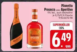 Edeka Mionetto Prosecco oder Aperitivo Angebot