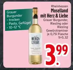 Edeka Moselland mit Herz & Liebe Angebot