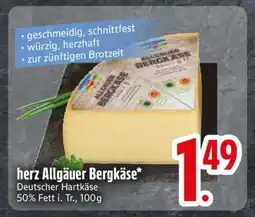 Edeka herz Allgäuer Bergkäse Angebot