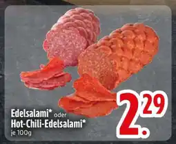 Edeka Edelsalami oder Hot-Chili-Edelsalami Angebot
