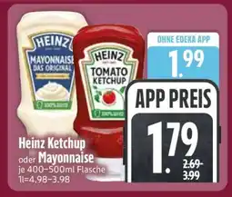 Edeka Heinz Ketchup oder Mayonnaise Angebot