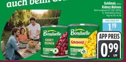 Edeka Bonduelle Goldmais oder Kidney Bohnen Angebot