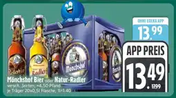 Edeka Mönchshof Bier oder Natur-Radler Angebot