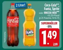 Edeka Coca-Cola, Fanta, Sprite oder Mezzo Mix Angebot