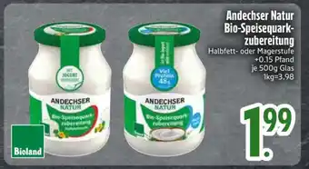 Edeka Andechser Natur Bio-Speisequarkzubereitung Angebot