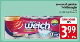 Edeka sooo weich premium Toilettenpapier Angebot