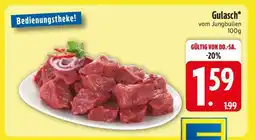 Edeka Gulasch vom Jungbullen Angebot