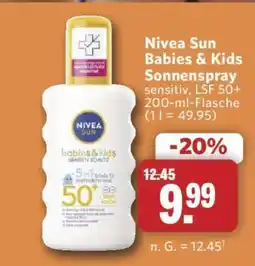 Combi Nivea Sun Babies & Kids Sonnenspray Angebot
