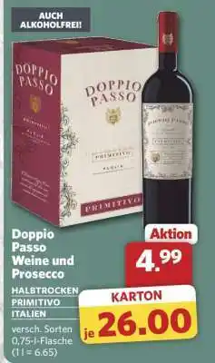 Combi Doppio Passo Weine und Prosecco Angebot