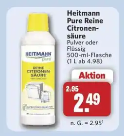 Combi Heitmann pure Reine Citronensäure Angebot