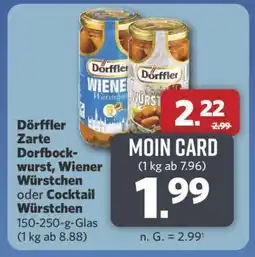 Combi Dörffler Zarte Dorfbockwurst, Wiener Würstchen oder Cocktail Würstchen Angebot