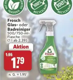 Combi Frosch Glas- oder Badreiniger Angebot